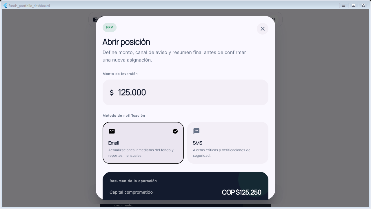 Funds Portfolio Dashboard