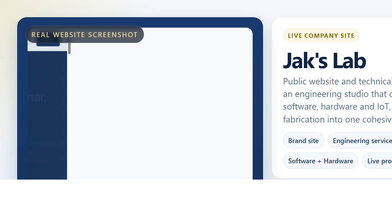 Jak's Lab Engineering Website